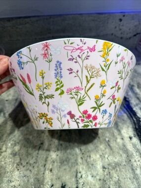 Dolly Parton 10 in serving bowl - Wildflower Print - Pink